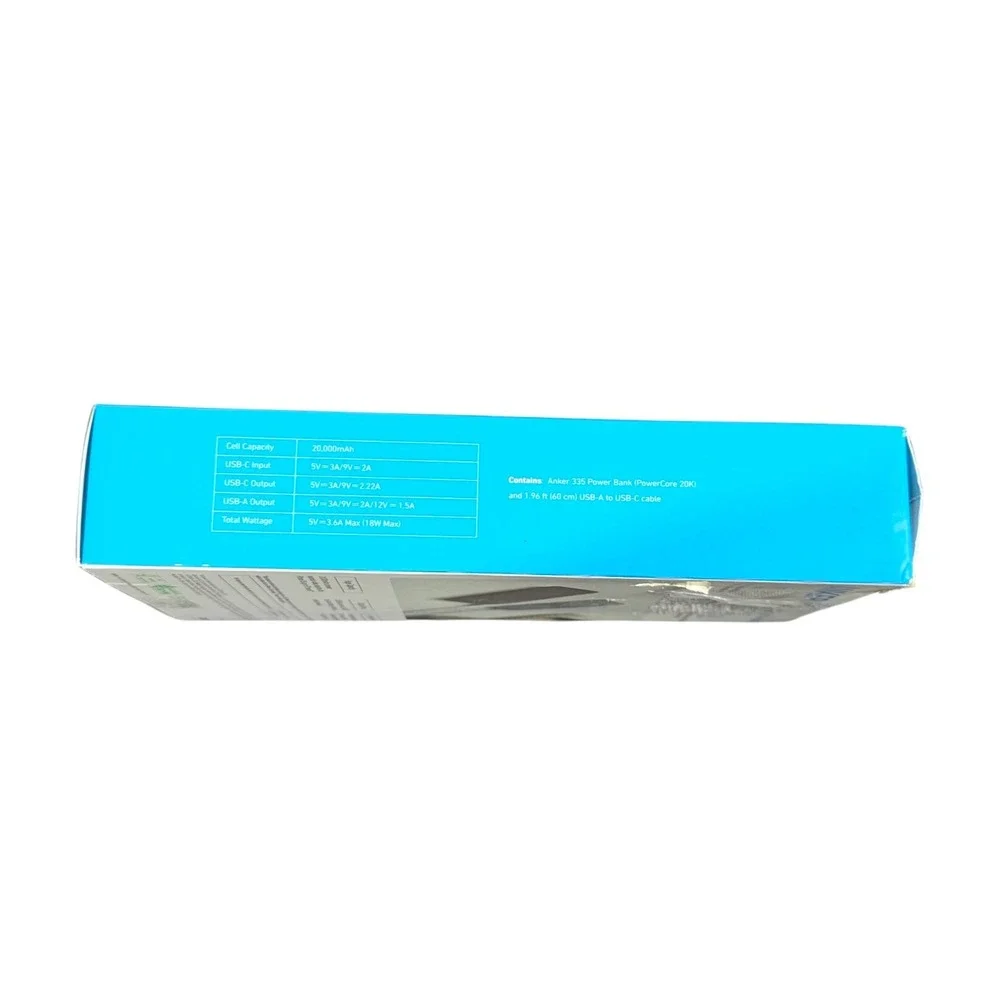 Cc5Uf Anker Power Bank 20000mAh, 20W, 3-Port,USB-C & 2 USB-A)‎ W/PD Black Read⬇️
